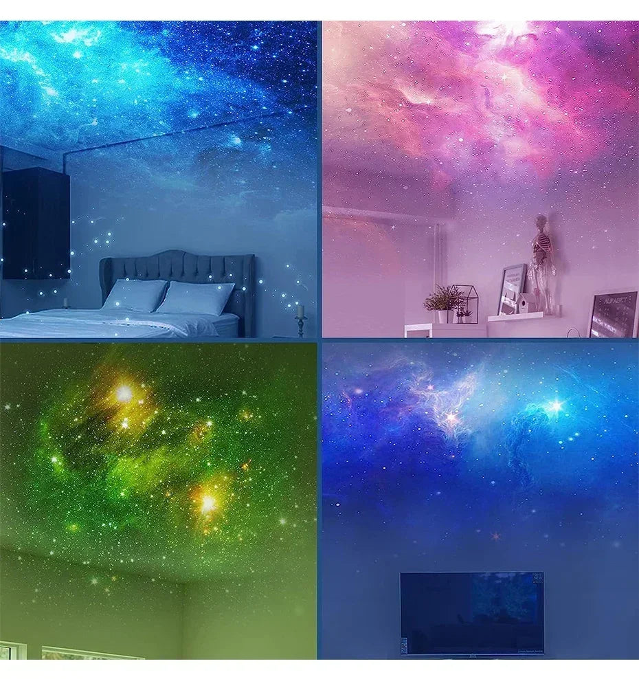 Star Projector Galaxy Night Light Astronaut Space Projector Starry Nebula Ceiling LED Lamp for Bedroom Home Decorative kids gift tableandwalllamps