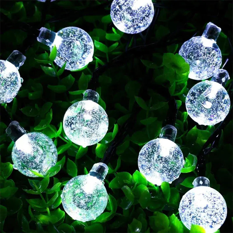 20~200LED Solar Lights Outdoor Globe Fairy String Light Christmas Garland 8 Modes Waterproof Patio Light for Garden Party Decor tableandwalllamps