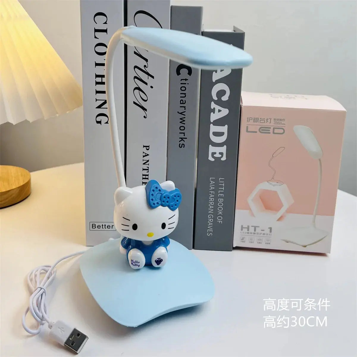 Sanrio Hellokitty Usb Night Light My Melody Kawaii Cartoon Bedroom Table Lamp Learning Eye Protection Lamp Ornament Cute Gift tableandwalllamps