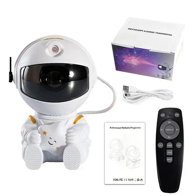 Star Projector Galaxy Night Light Astronaut Space Projector Starry Nebula Ceiling LED Lamp for Bedroom Home Decorative kids gift tableandwalllamps