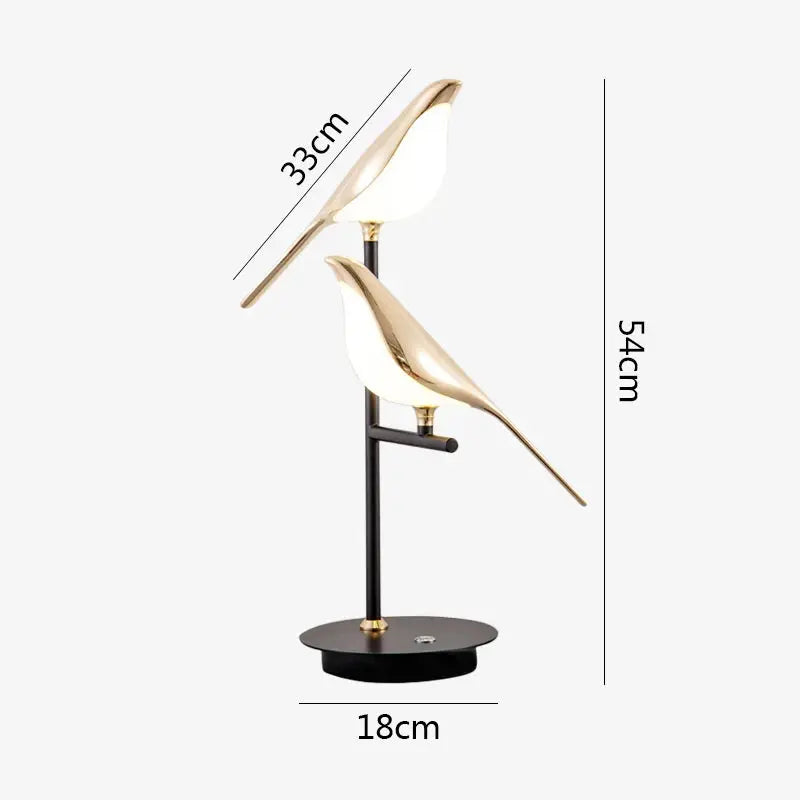 Modern LED table lamp Magpie bird model Reading lamp indoor lighting bedroom bedside living room for home decor desk lights tableandwalllamps