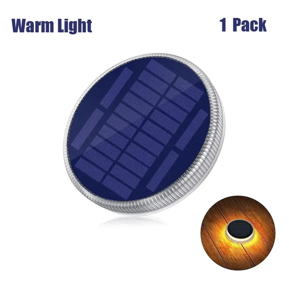 30/24 LEDs Solar Power Step Light Outdoor Garden Solar Underground Light Solar Deck Light for Stair Dock Patio Pathway Driveway tableandwalllamps