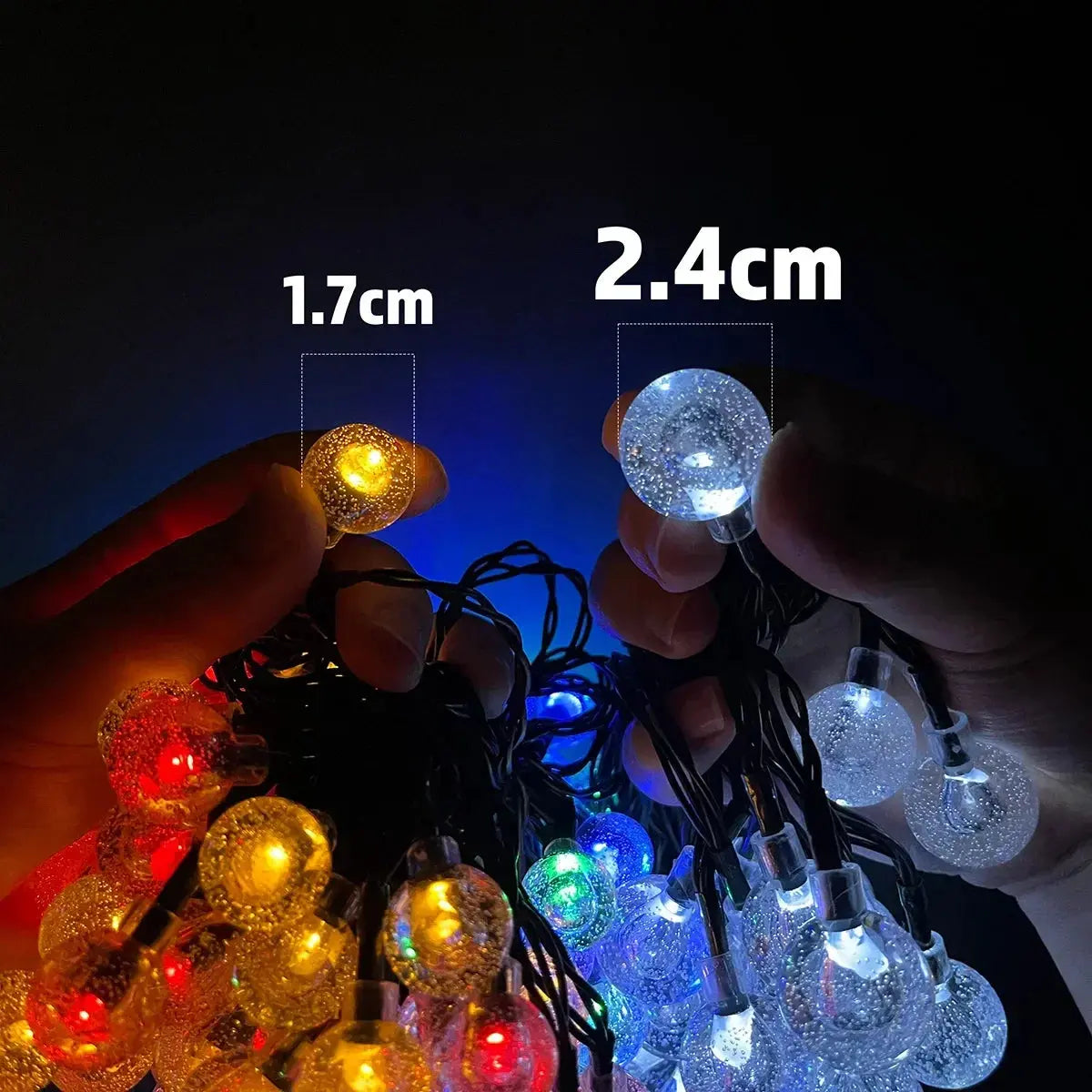 20~200LED Solar Lights Outdoor Globe Fairy String Light Christmas Garland 8 Modes Waterproof Patio Light for Garden Party Decor tableandwalllamps