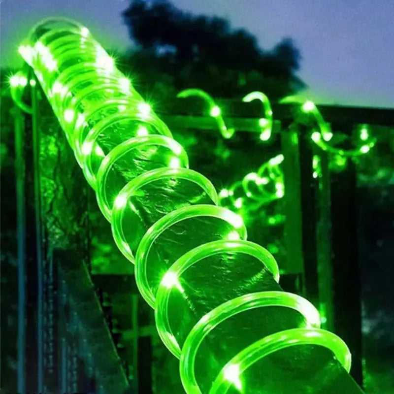 Solar String Light Outdoor Tube Rope Lights Waterproof Tube Lights for Outdoor Home Garden Parties Decor Led Lights Outdoor tableandwalllamps