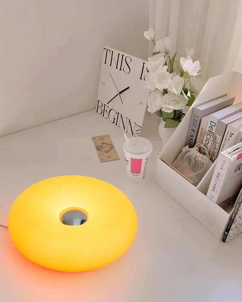 Bauhaus table lamp USB plug bedroom bedside lamp living room dining room decoration donut ambient light tableandwalllamps