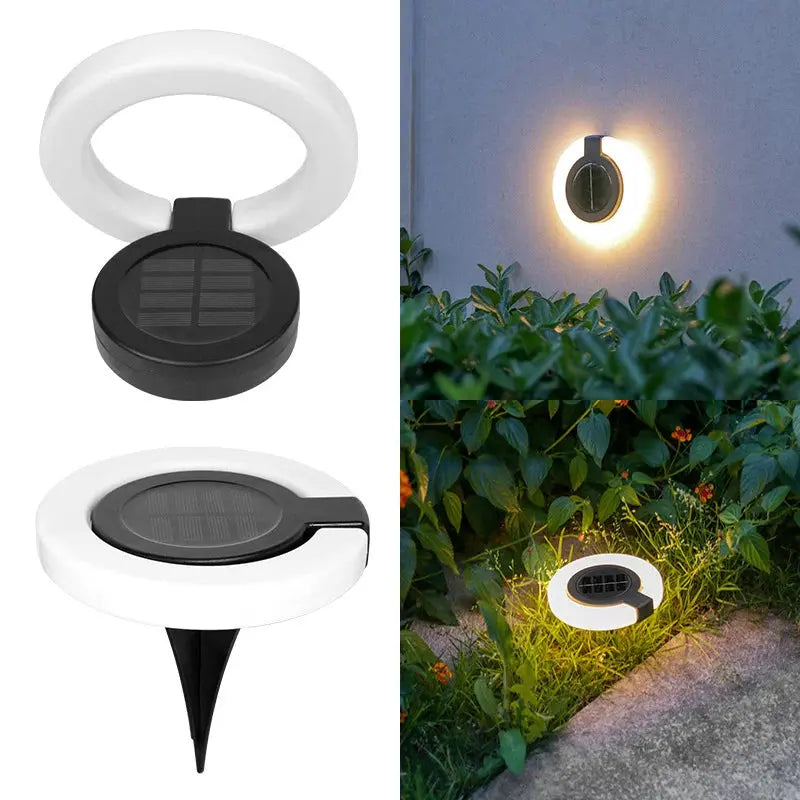 4Pack Solar Outdoor Lights,Waterproof LED Atmosphere Light,Warm white wall lamp,for Garden Fence Buried Lawn Porch Walkway Decor tableandwalllamps