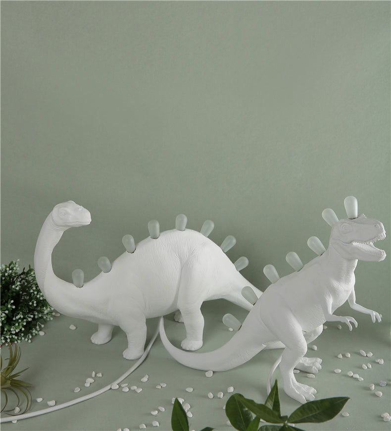 Nordic Dinosaur Resin LED Table Lamp Creative Designer Art Study Children's Room Bedhead Living  Model  Decoration Light tableandwalllamps