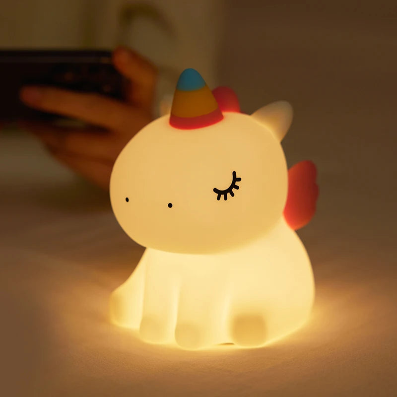 Panda LED Night Light Cute Silicone Lamp Baby Nursery Touch Sensor Nightlight Rechargeable with 3 Warm Light for Wholesale tableandwalllamps