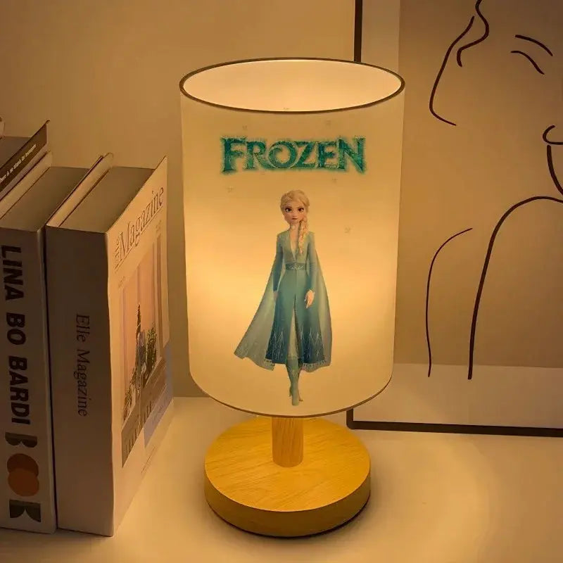 Frozen Elsa Anna Creative Home Bedroom Bedside Night Lamp Children's Eye Protection Table Lamp Desktop Decoration Ornament Gift tableandwalllamps