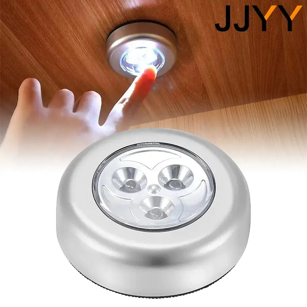 JJYY Mini Touch Night Light Closet Closet Bedroom Staircase Wireless LED Closet Light Battery Powered Cordless Touch Light tableandwalllamps