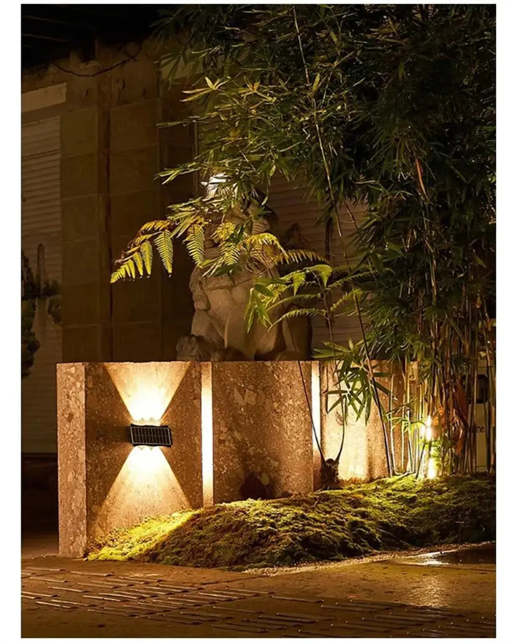 Solar Wall Light Outdoor Wall Lamp High Brightness Waterproof Decor for Home Garden Porch Solar UP and Down Illuminate Solar tableandwalllamps