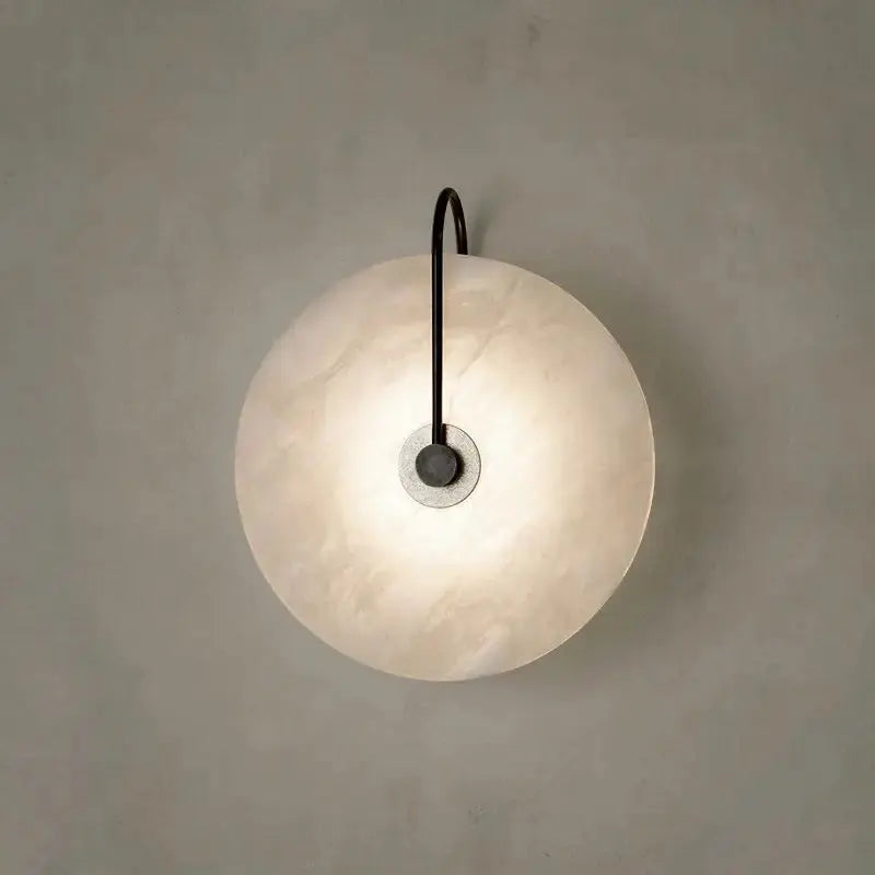 Bedroom bedside study decorative Circle Wall Light Indoor Corridor Living Room Hotel Background Modern Art stone led Wall Lamp tableandwalllamps