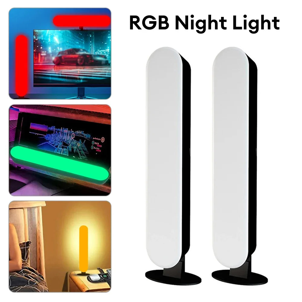 2PCS LED Pickup Light RGB Smart APP Control Symphony Lamp Bar Music Rhythm TV Ambient Light Gaming Room Table Night Light tableandwalllamps