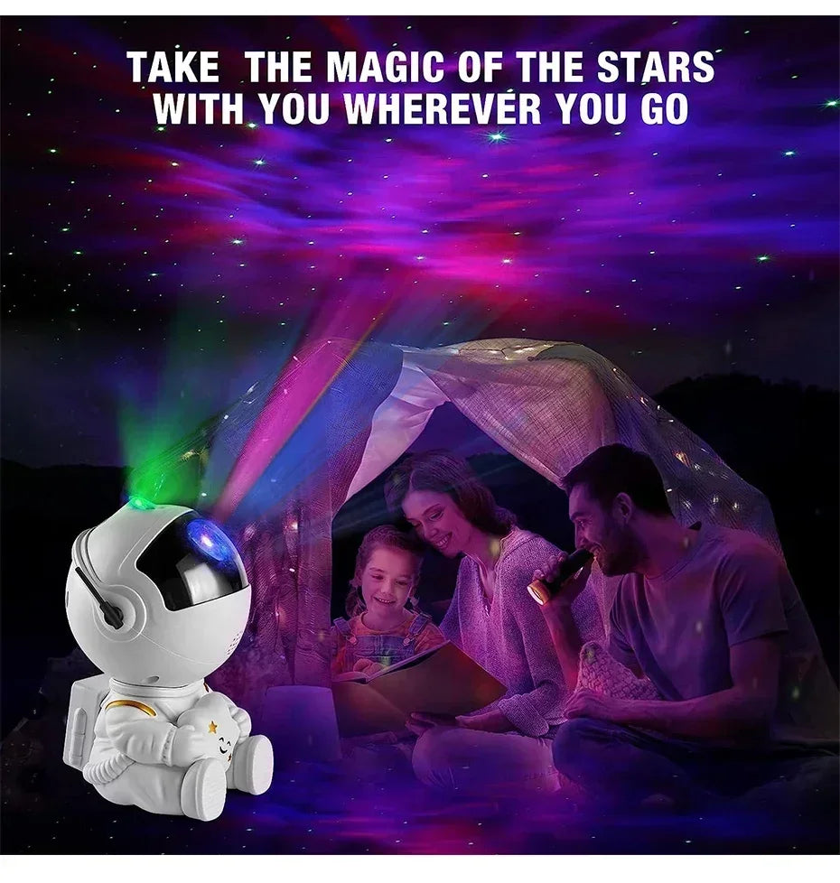 Star Projector Galaxy Night Light Astronaut Space Projector Starry Nebula Ceiling LED Lamp for Bedroom Home Decorative kids gift tableandwalllamps