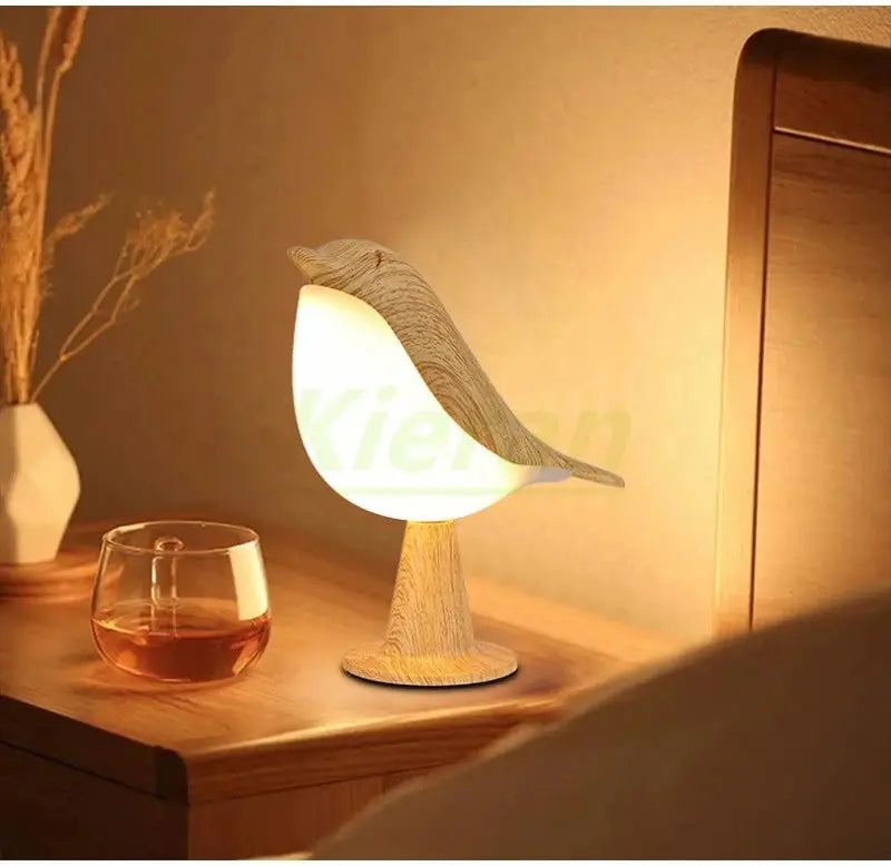 Modern Simple Magpie Led Desk Light Bedroom Study Bedside Lamp Living Room Decorate Touch Bird Floor Lamps Car Aromatherapy Lamp tableandwalllamps