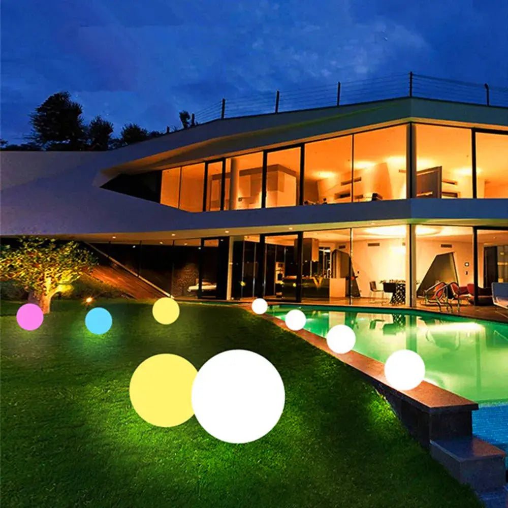 Waterproof LED Garden Ball Light Rechargeable Landscape Lighting Lawn Lamps for Outdoor Party Wedding Bar Garden tableandwalllamps