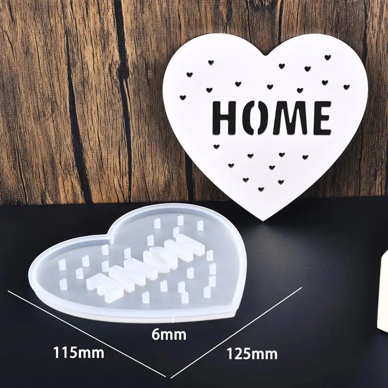 LED Night Light Silicone Mold Heart Mushroom Angel Luminous Splicing Gypsum Drip Glue Epoxy Resin Mold Ornaments Home Decor tableandwalllamps