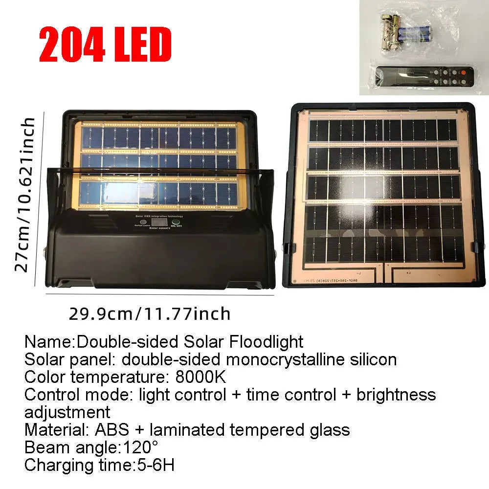 Solar Garden Lights Outdoor Waterproof with Motion Sensor and Remote Solar Street Lamp Security Lights for Parking Yard tableandwalllamps