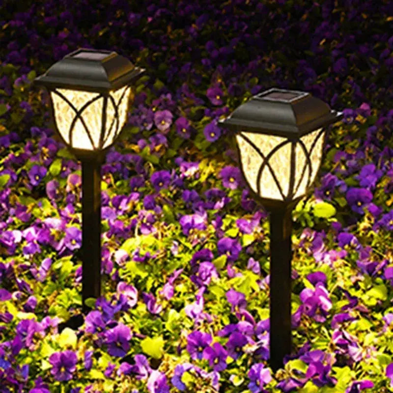 8 Pack Solar Yard Lights Bright Lawn Lights Outdoor Waterproof Led Solar Pathway Lights Landscape Path Lights tableandwalllamps