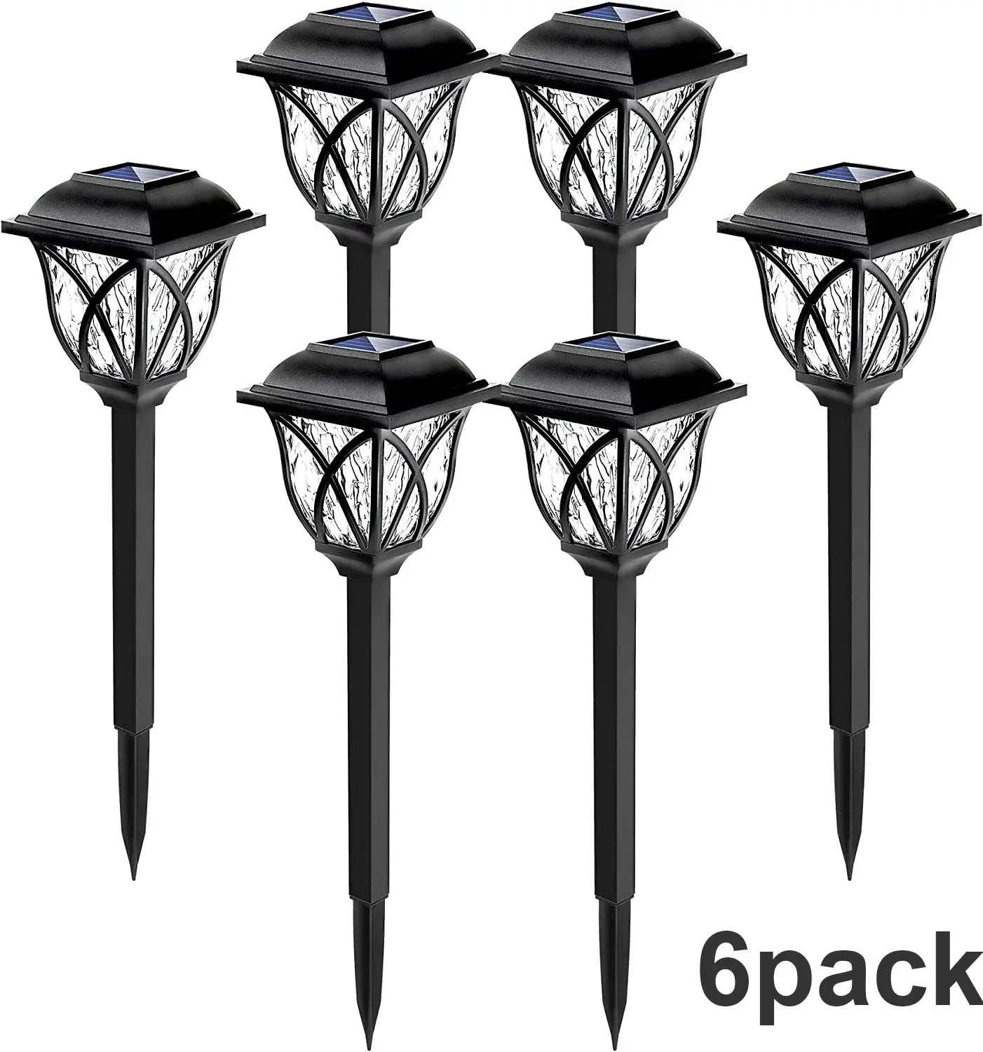 8 Pack Solar Yard Lights Bright Lawn Lights Outdoor Waterproof Led Solar Pathway Lights Landscape Path Lights tableandwalllamps