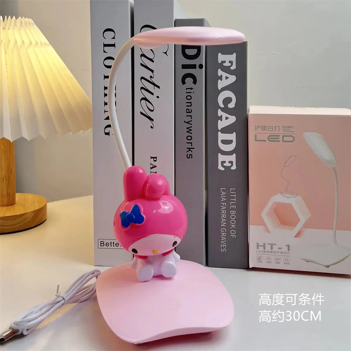 Sanrio Hellokitty Usb Night Light My Melody Kawaii Cartoon Bedroom Table Lamp Learning Eye Protection Lamp Ornament Cute Gift tableandwalllamps