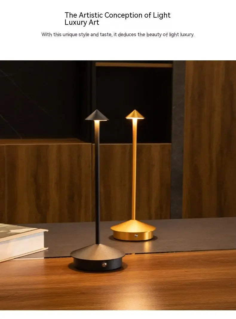 Rechargeable Table Lamp Creative Dining Touch Led Hotel Bar Coffee Pina Pro Table Lamp Lampada Da Tavolo Decorative Desk Lamp tableandwalllamps