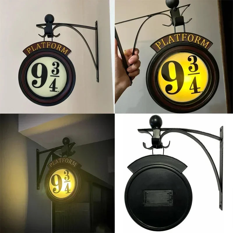 Harry 9 3/4 Night Light pendant home LED Potter wall lamp Home Decoration Children's Festival Gifts Halloween Gifts tableandwalllamps