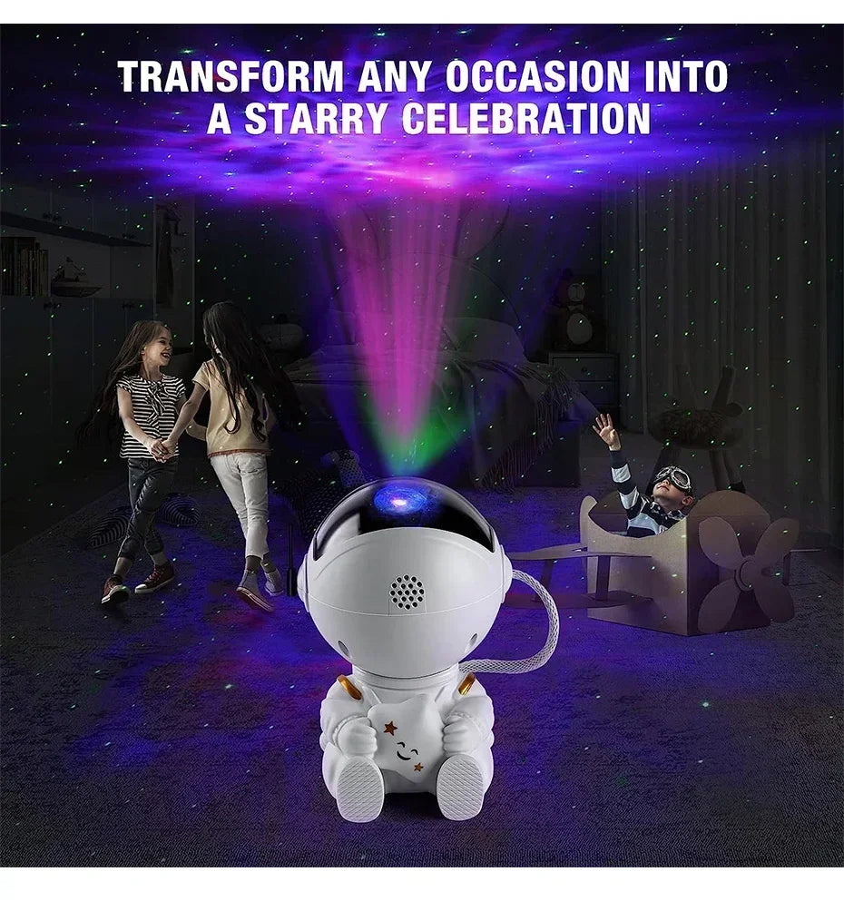 Star Projector Galaxy Night Light Astronaut Space Projector Starry Nebula Ceiling LED Lamp for Bedroom Home Decorative kids gift tableandwalllamps