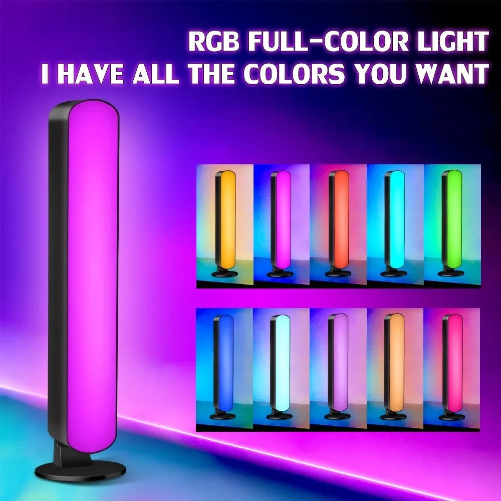 2PCS LED Pickup Light RGB Smart APP Control Symphony Lamp Bar Music Rhythm TV Ambient Light Gaming Room Table Night Light tableandwalllamps