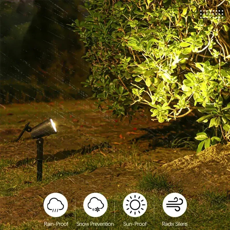 9 LED Solar Spotlights Outdoor IP65 Waterproof Brightness Adjustable Spot Light Garden Backyard Driveway Patio Decor Lamp tableandwalllamps