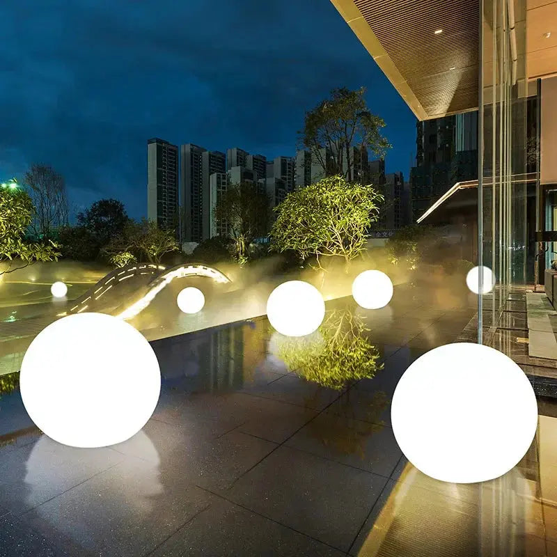 SEAN Modern Floating Ball Landscape Lamp Creative Outdoors Pool Light LED Remote Control Waterproof IP65 for Hotel Garden tableandwalllamps