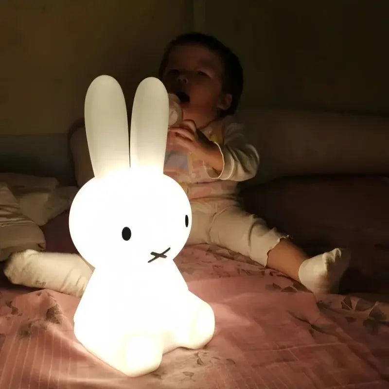 Hot Creative Rabbit Bears Bedroom Bedhead Nightlight Ins Rechargeable Table Lamp Bedroom Children Bedside Lamp Christmas Gifts tableandwalllamps