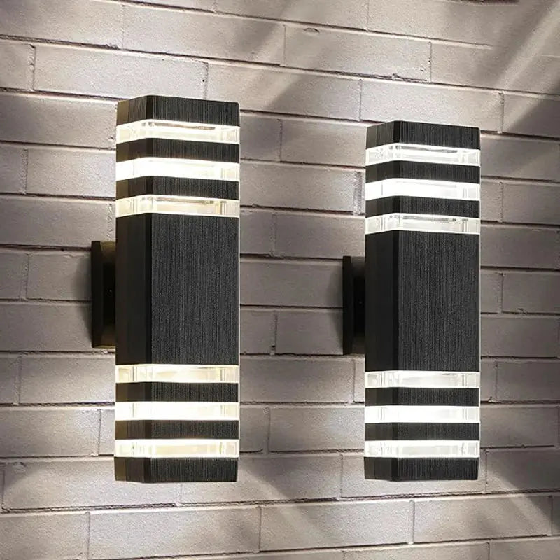 E27 Outdoor Wall Lights Up Down LED Sconce IP65 Waterproof Exterior Wall Sconce for Porch Front Door Lighting Outside Wall Lamp tableandwalllamps