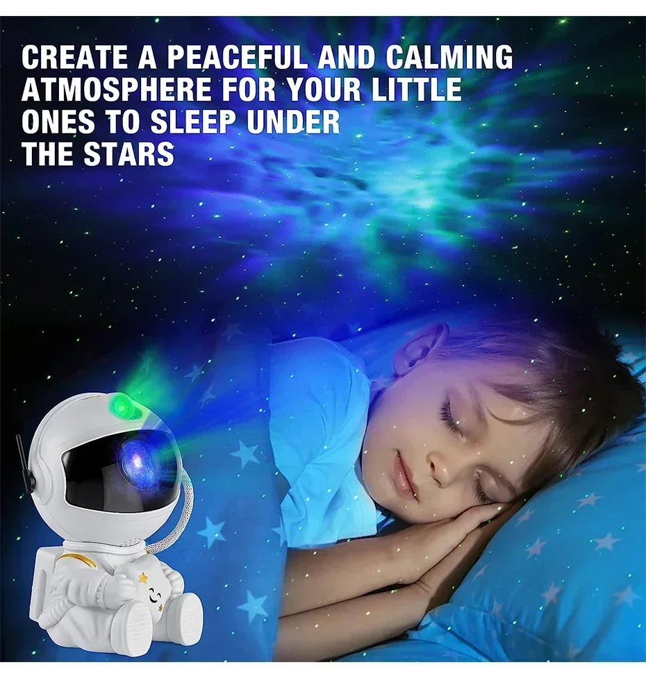 Star Projector Galaxy Night Light Astronaut Space Projector Starry Nebula Ceiling LED Lamp for Bedroom Home Decorative kids gift tableandwalllamps