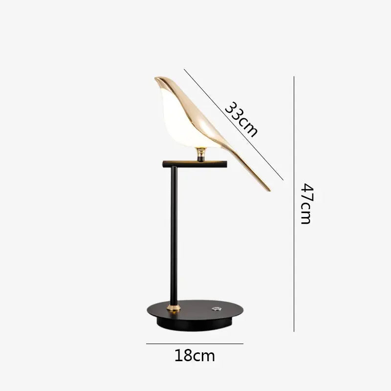 Modern LED table lamp Magpie bird model Reading lamp indoor lighting bedroom bedside living room for home decor desk lights tableandwalllamps