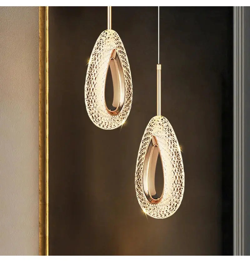 Nordic Ring LED Pendant Lights Indoor Hanging Lamp Room Decor For Bedside Bedroom Living Room Modern Pendant Lamp tableandwalllamps