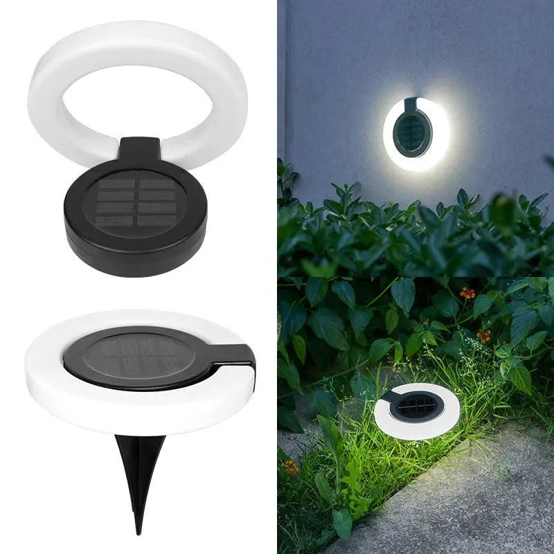 4Pack Solar Outdoor Lights,Waterproof LED Atmosphere Light,Warm white wall lamp,for Garden Fence Buried Lawn Porch Walkway Decor tableandwalllamps