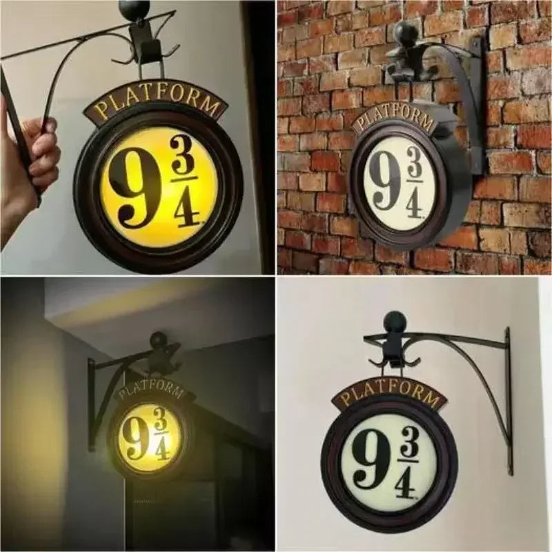 Harry 9 3/4 Night Light pendant home LED Potter wall lamp Home Decoration Children's Festival Gifts Halloween Gifts tableandwalllamps