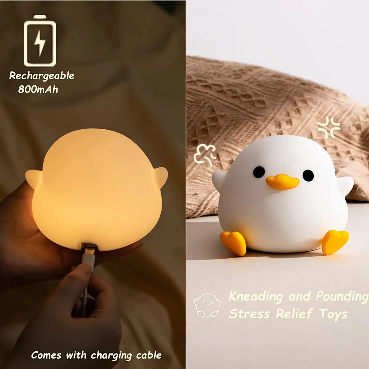 Axolotl Night Light for Kids Animal Silicone Nursery Sleeping Light Portable USB Rechargeable Bedside Lamp For Baby's Room Decor tableandwalllamps