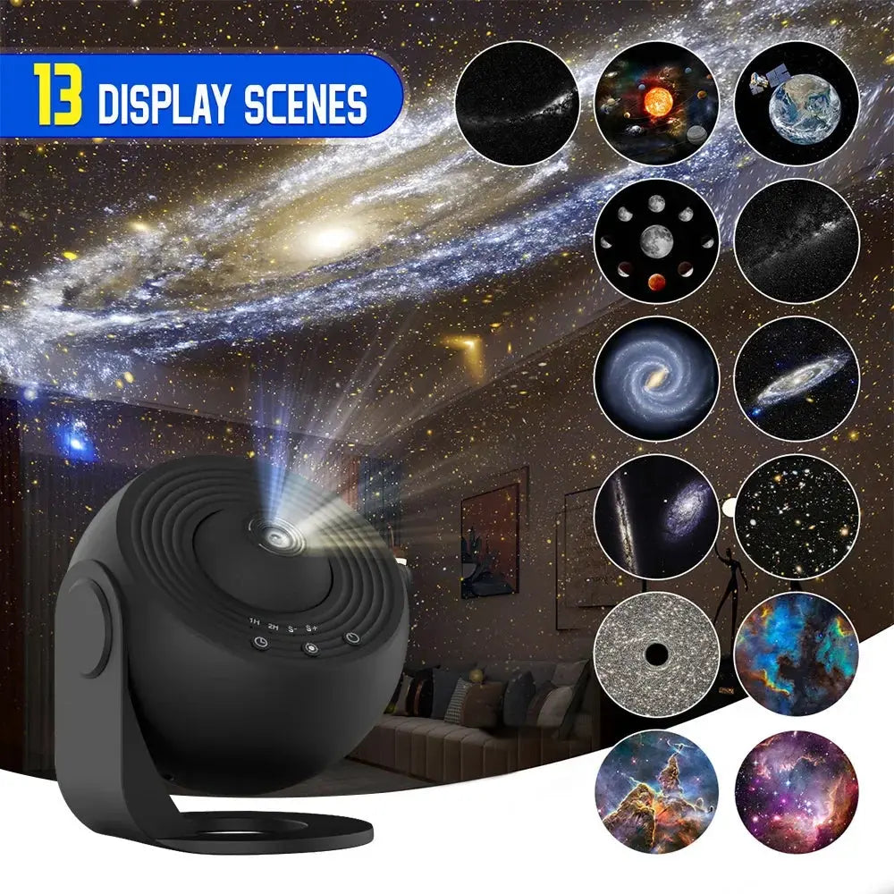 13 in 1 Star Projector for Bedroom, Aurora Planetarium Night Light for Adults - Enhance Relaxation and Sleep Quality tableandwalllamps