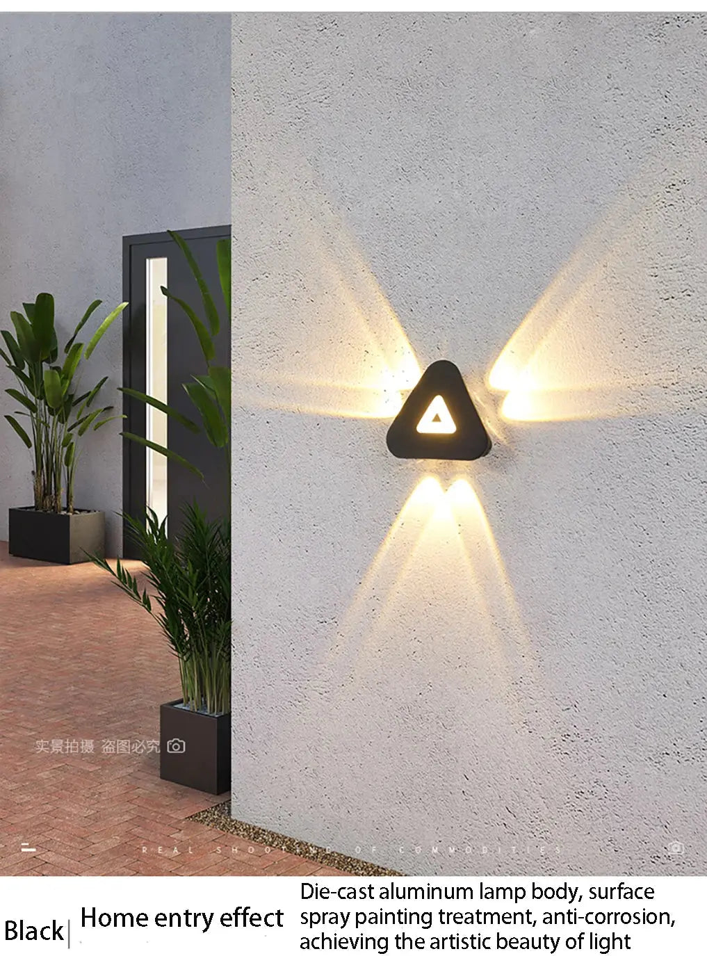 AC85-265V LED Wall Lamp 3W/6W/9W+2W Indoor&Outdoor IP65 Waterproof Modern Minimalist Style Lamps Aluminum Porch Garden Lights tableandwalllamps