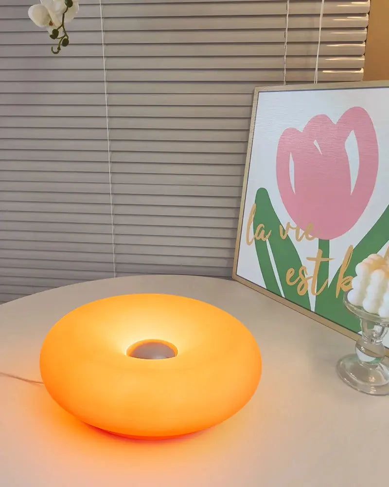 Bauhaus table lamp USB plug bedroom bedside lamp living room dining room decoration donut ambient light tableandwalllamps