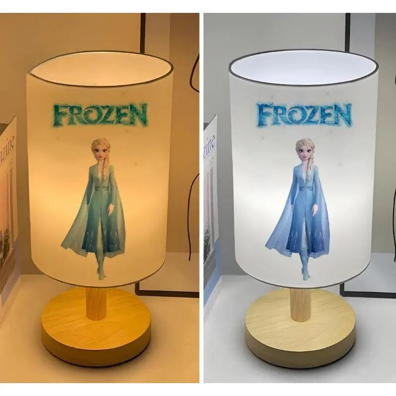 Frozen Elsa Anna Creative Home Bedroom Bedside Night Lamp Children's Eye Protection Table Lamp Desktop Decoration Ornament Gift tableandwalllamps