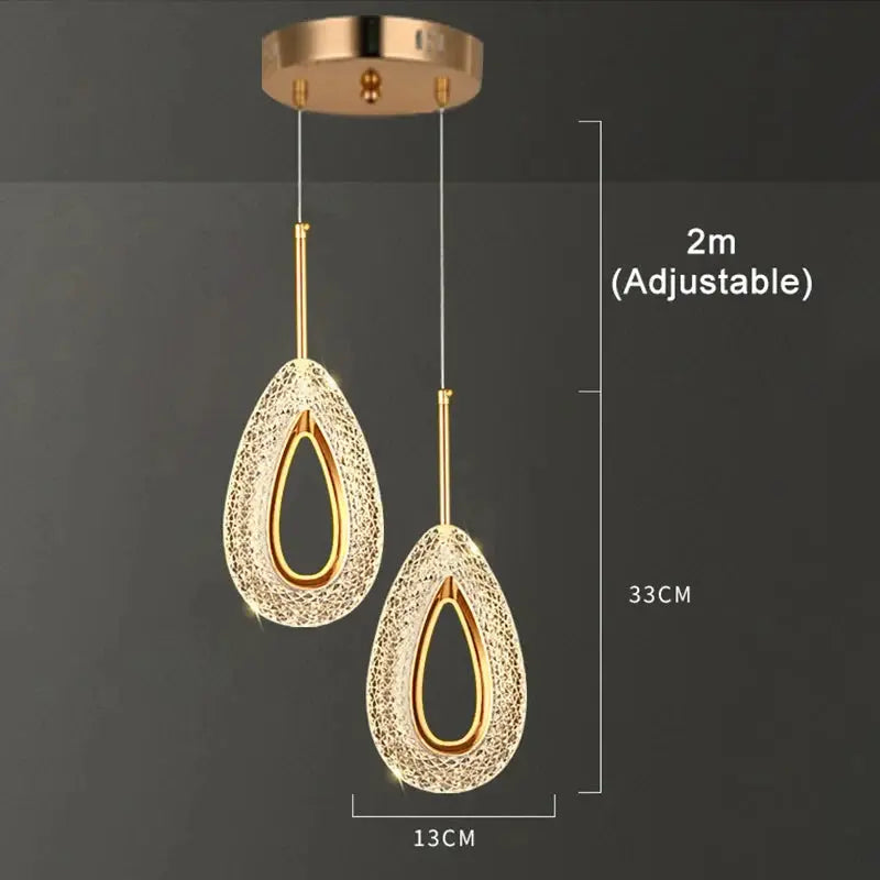 Nordic Ring LED Pendant Lights Indoor Hanging Lamp Room Decor For Bedside Bedroom Living Room Modern Pendant Lamp tableandwalllamps