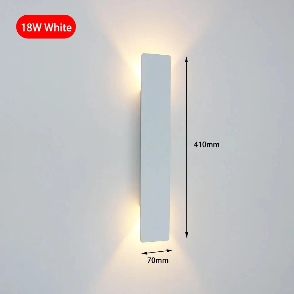 Modern Simple 6W LED Indoor Wall Lamp Bedroom Living Room Home Lighting Aisle Corridor Decoration Aluminum Wall Light AC85-265V tableandwalllamps