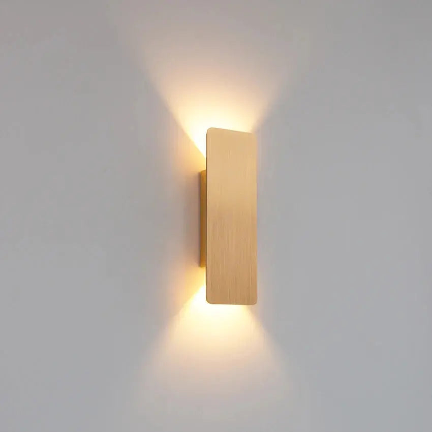 Modern Simple 6W LED Indoor Wall Lamp Bedroom Living Room Home Lighting Aisle Corridor Decoration Aluminum Wall Light AC85-265V tableandwalllamps