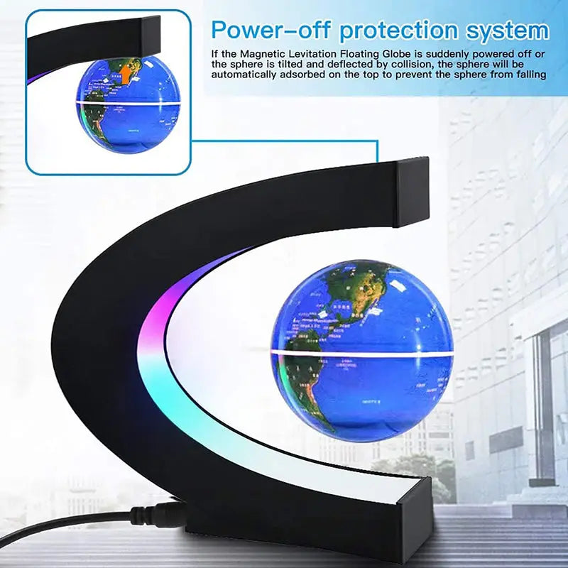 Magnetic Floating Levitation Globe LED World Map Electronic Antigravity Lamp Novelty Ball Light Home Decor Lamps Birthday Gifts tableandwalllamps