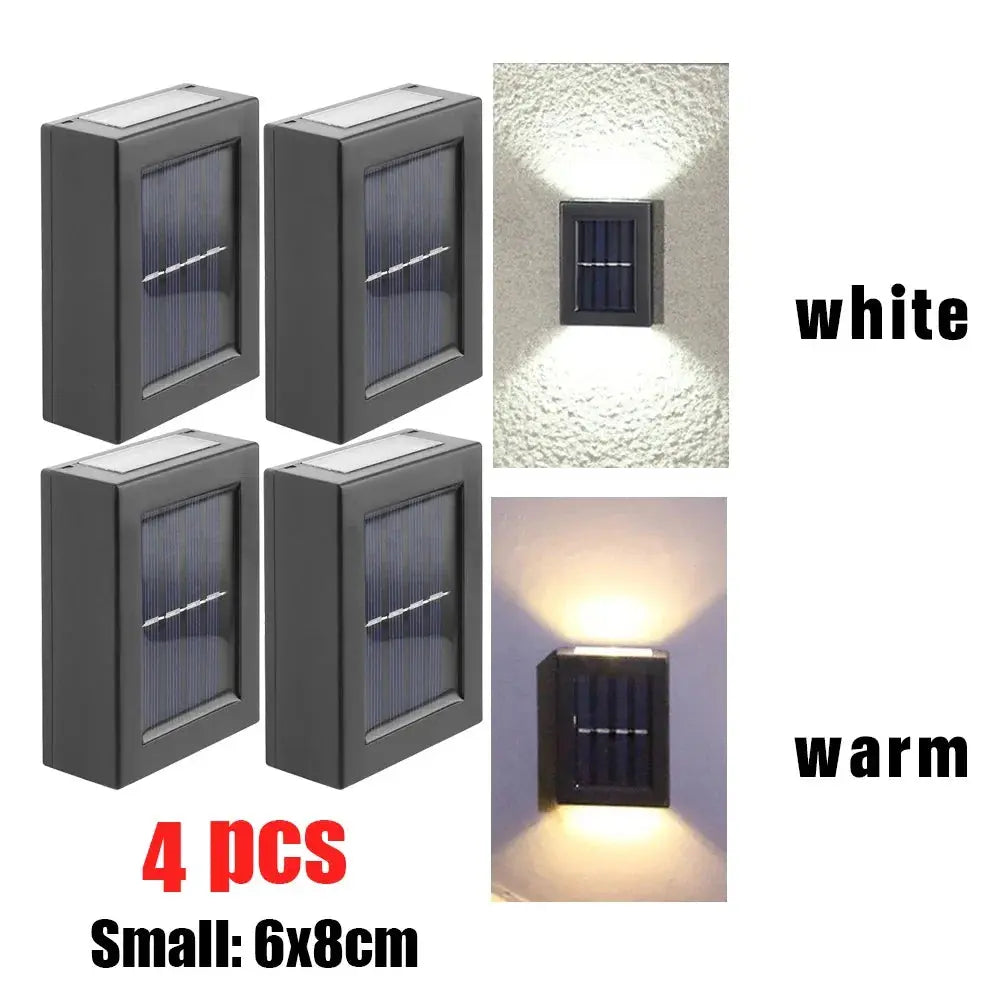 1~8PCs Wall Solar Light Waterproof Garden Solar LED Light for Outdoor Lighting Street Lamp Home Balcony Porch Yard Decoration tableandwalllamps