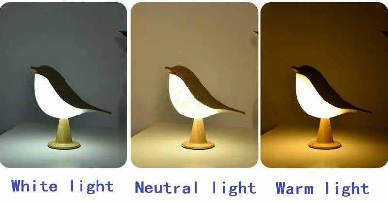 Modern Simple Magpie Led Desk Light Bedroom Study Bedside Lamp Living Room Decorate Touch Bird Floor Lamps Car Aromatherapy Lamp tableandwalllamps