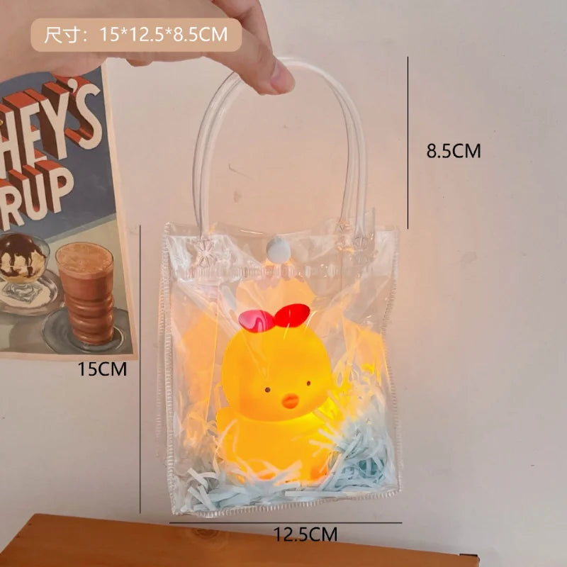 Cute Night Light Silicone Animal Duck LED Night Lamp For Baby Children Kid Bedroom Decorative Lighting Wholesale dropshipping tableandwalllamps